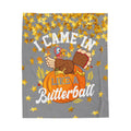Thanksgiving Velveteen Plush Blanket, Funny Turkey Humor