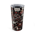 20oz Christmas Tumbler - Festive Santa & Holiday Survival List Travel Mug