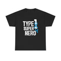 Type 1 Superhero T-Shirt — Diabetes Awareness Ribbon Tee