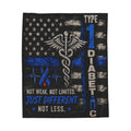 Diabetes Awareness Velveteen Plush Blanket