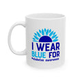 I Wear Blue For Diabetes Warrior Era Ceramic Mug