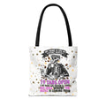 Starry Night Tote Bag, Fun Gift for Students, Trendy Tote, Vintage Skull, Music Lovers Accessory, Everyday Carryall