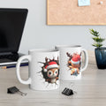REINDEER Ceramic Mug, (11oz, 15oz)